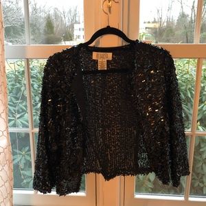 BB Dakota Black Sequin Cardigan